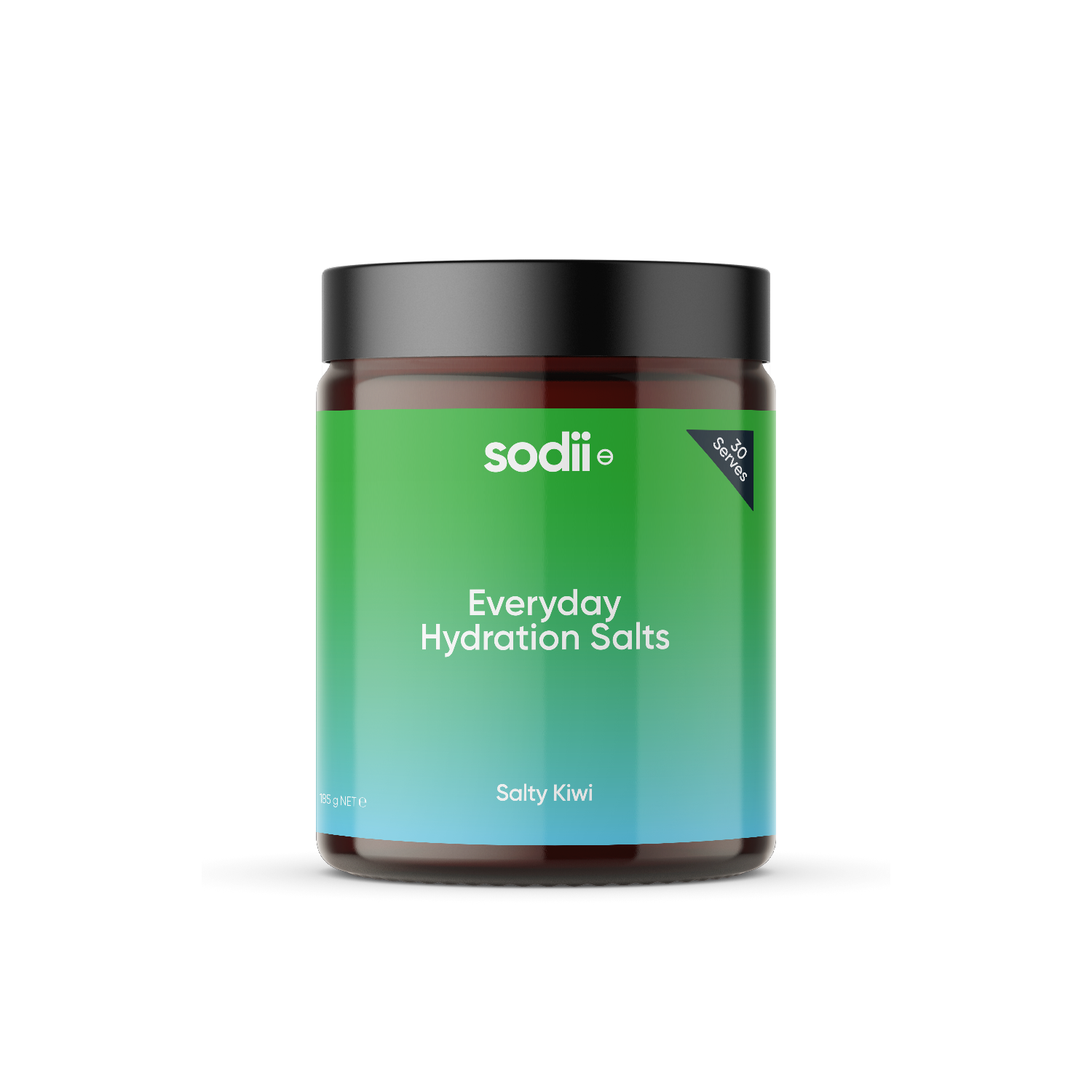 Kiwi Flavoured Everyday Hydration Salts Tubs (30 Serves) Kiwi_Tub_Front