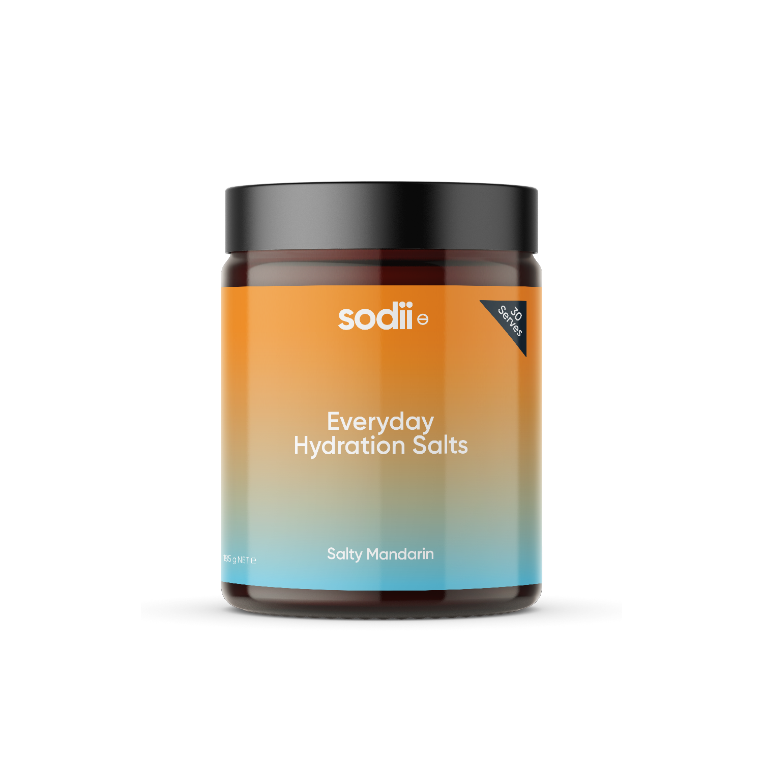 Mandarin Flavoured Everyday Hydration Salts Tubs (30 Serves) Mandarin_Tub_Front